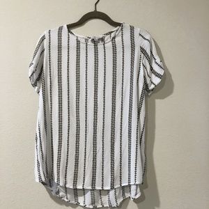 A Drip Of Darling White Blouse Top with Diamond Detail